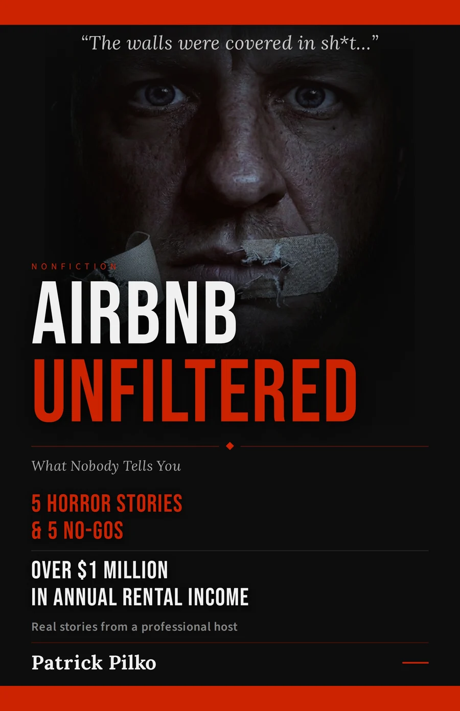 Portada del libro Airbnb Unfiltered – What nobody tells you, de Patrick Pilko (libro en inglés)
